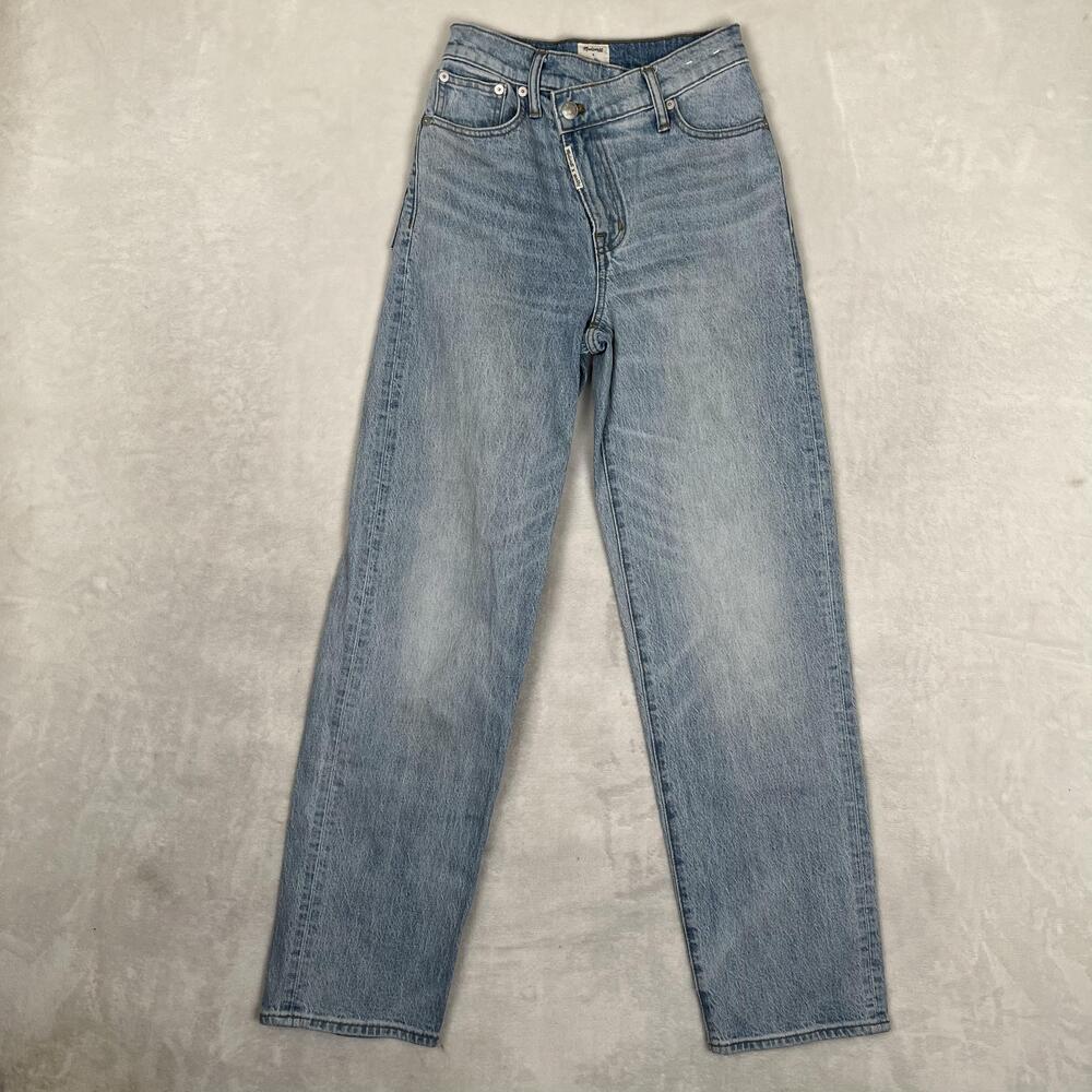 Madewell X Molly Dickson Straight Jeans Womens 23 Blue Light Wash Denim